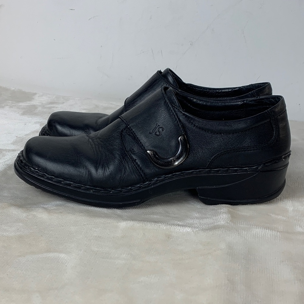 Women's Josef Seibel Black Leather Shoes